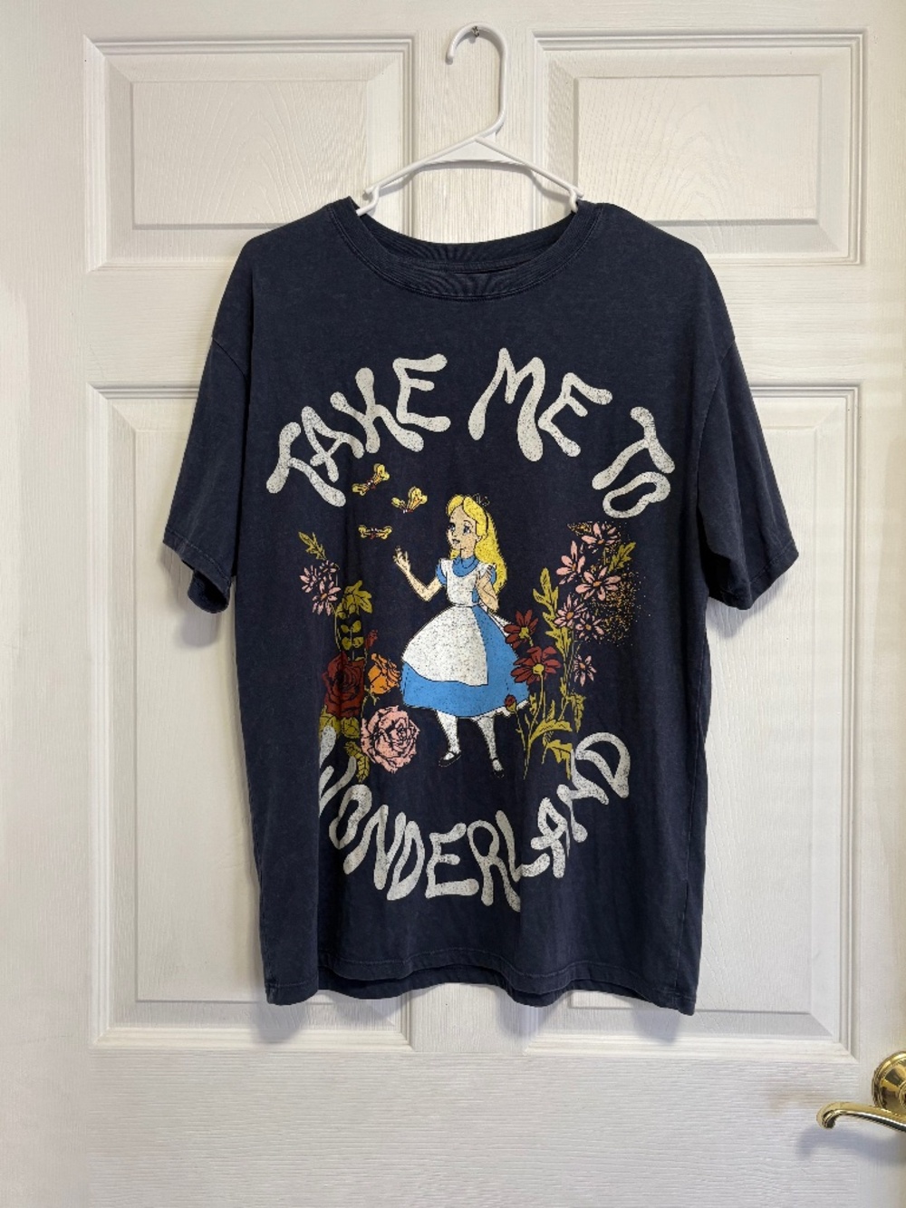 Women's Disney Alice In Wonderland Take Me To Wonderland Floral Graphic T-Shirt